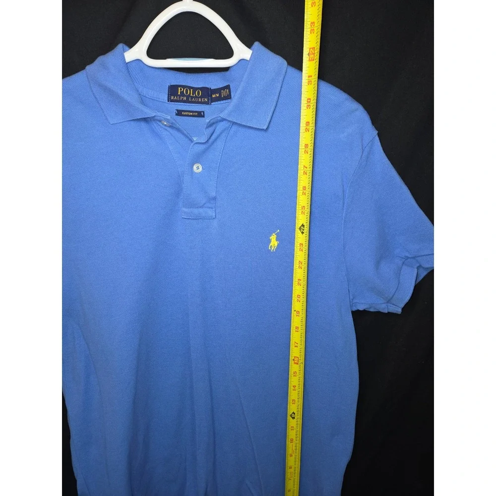 Polo Ralph Lauren Custom Fit Blue Yellow Pony Short Sleeve Men's‎ M
